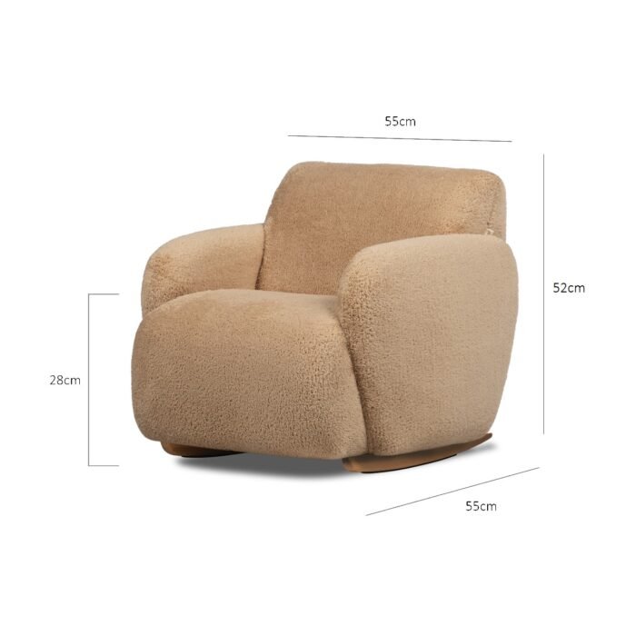 Mango Shake Sallanan Ayaklı Çocuk Koltuğu Vizon - Görsel 4