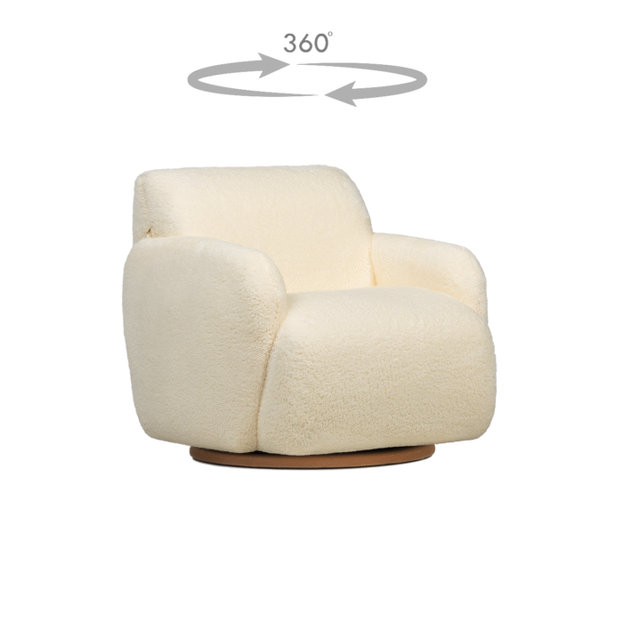 Mango Twist Dönen Ayaklı Çocuk Koltuğu Krem - Görsel 2