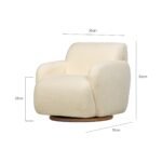 Mango Twist Dönen Ayaklı Çocuk Koltuğu Krem - Görsel 5