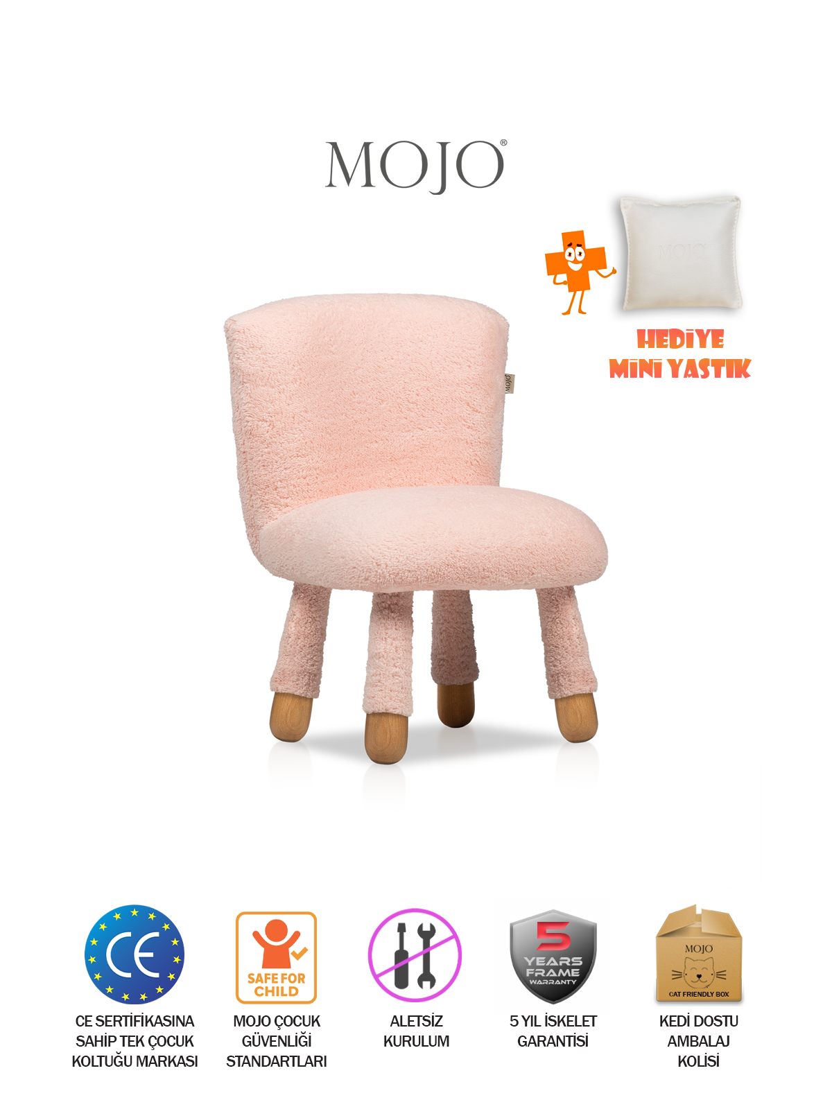 17f7adcf44d8f264efd739e018132af1.png Mio Çocuk Sandalyesi Pembe - Görsel 1